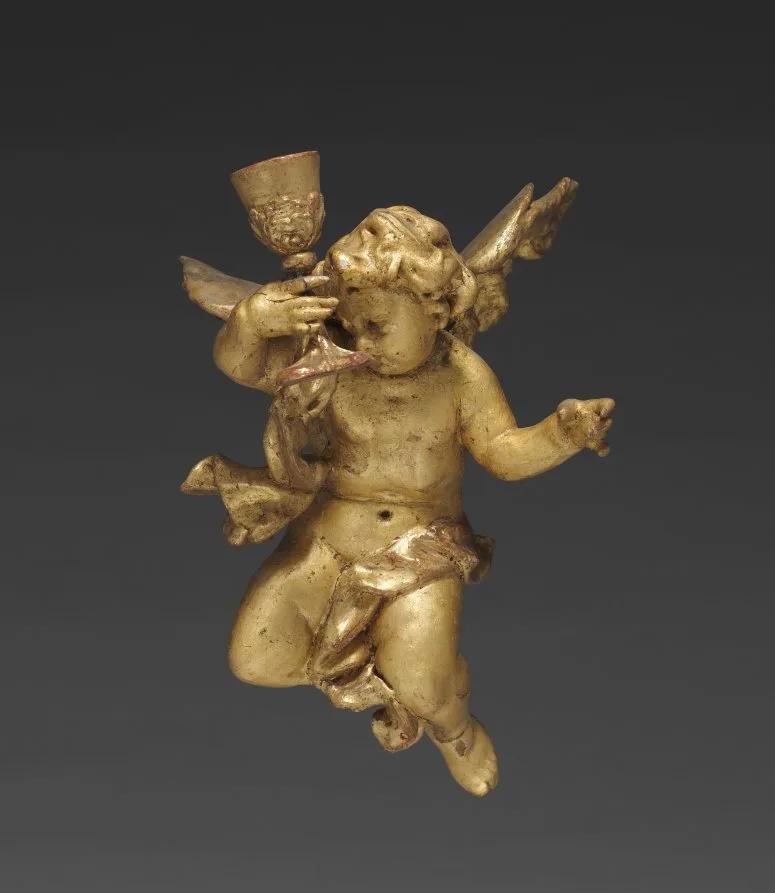 Joseph Matthias Goetz, Altarpiece with Relics, detail of a putto at middle right, around 1735 to 1740, gilded wood. Cleveland Museum of Art. Aggregate views lose exactly the detail that decides a price.