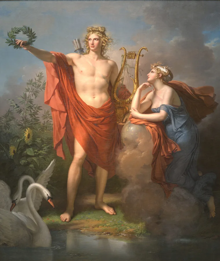 Charles Meynier, Apollo with Urania, Muse of Astronomy, 1798, oil on canvas. Cleveland Museum of Art. Measurement has always been a useful metaphor and an imperfect instrument.
